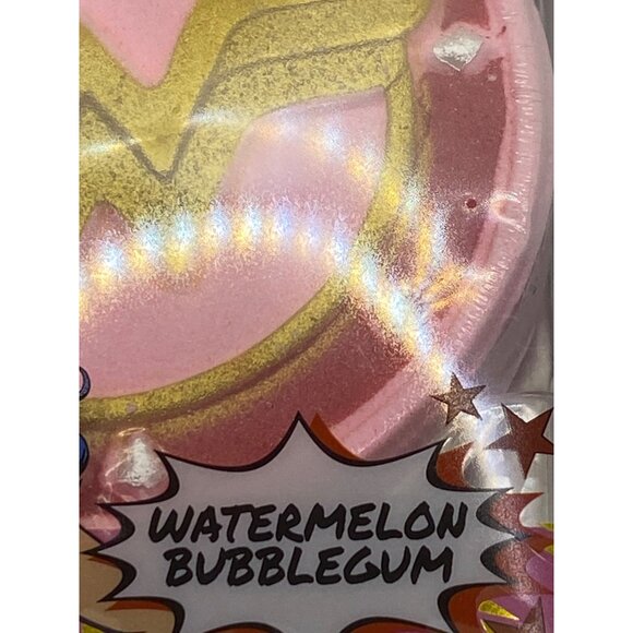 Wonder Woman Hand-Painted Bath Bomb Watermelon Bubblegum Scented Clean Beauty In - Picture 4 of 12